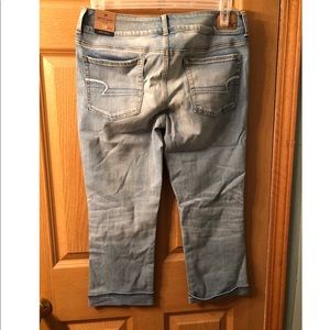 AEO artist crop jeans